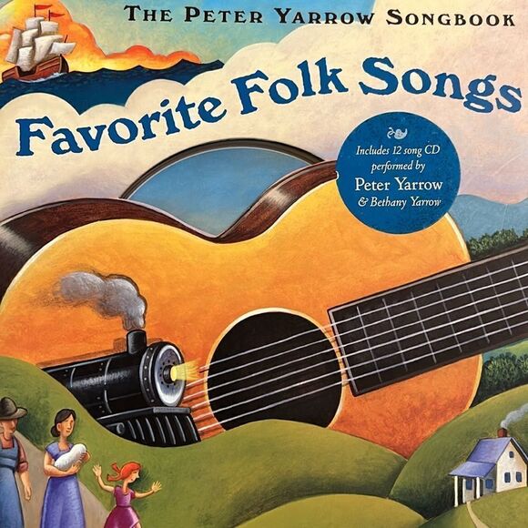 SING 🎤 Favorite Folk Songs w CD incl 12 folk songs.Peter Yarrow Song🎵book📕 - Picture 6 of 17